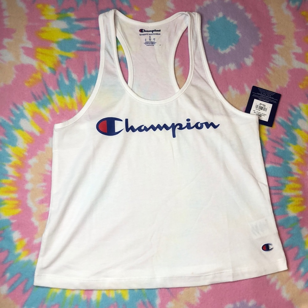 White CHAMPION Size S tank top
